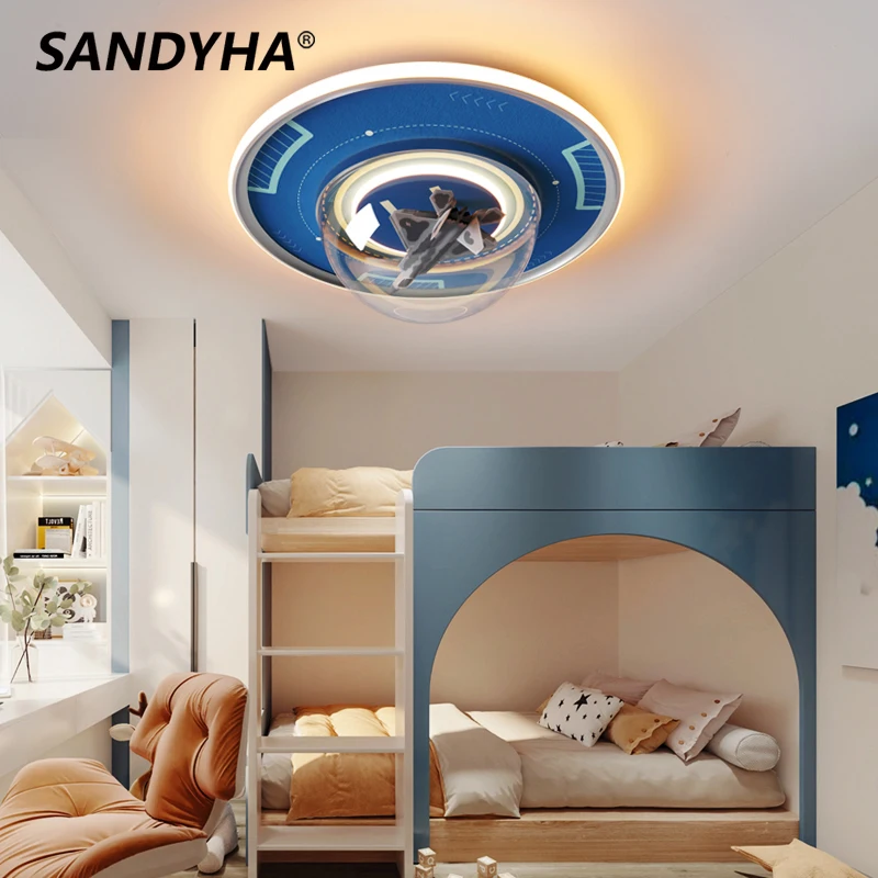 SANDYHA Luces Led Para Habitacion Lampara Techo Lamp for Bedroom Children's room Lampa Sufitowa Modern Spaceship Ceiling Light
SANDYHA Luces Led Para Habitacion Lampara Techo Lamp for Bedroom Children's room Lampa Sufitowa Modern Spaceship Ceiling Light