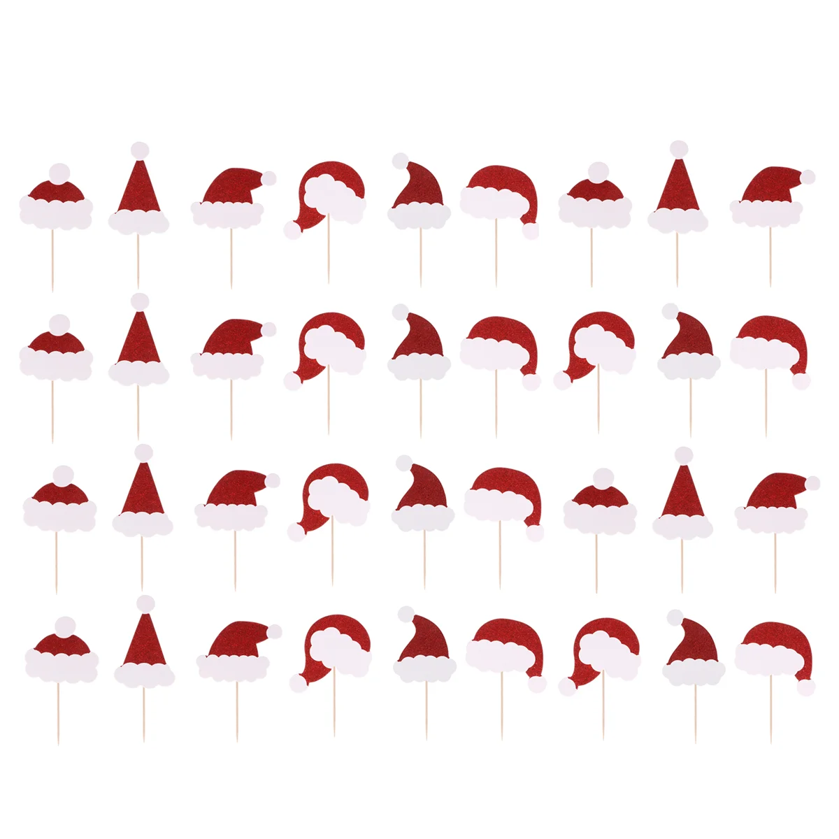 36 PCS Cake Capacillos Para Cupcake Xmas Santa Hat Cakes Toppers Bamboo Insert Card
36 PCS Cake Capacillos Para Cupcake Xmas Santa Hat Cakes Toppers Bamboo Insert Card