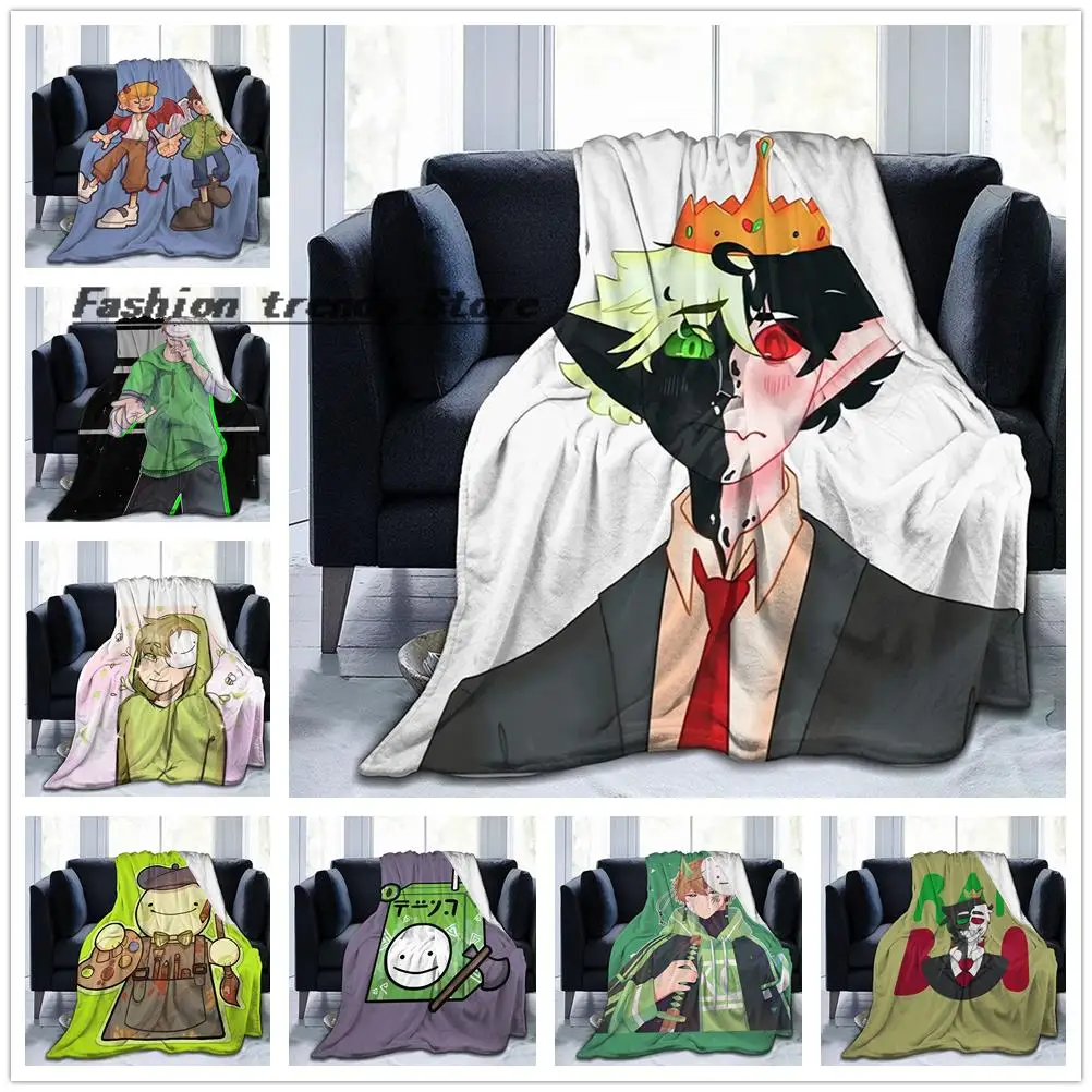 Dream SMP Ranboo Blanket Flannel Throw Blankets Micro Fleece Cozy Plush Covers for Bed Car and Home Decoration
Dream SMP Ranboo Blanket Flannel Throw Blankets Micro Fleece Cozy Plush Covers for Bed Car and Home Decoration
