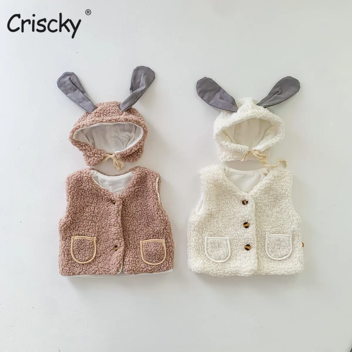 Criscky 2022 Winter Baby Lamb Wool Vest Girls Sleeveless Coat Boys Cardigan Infant Wool Vest Newborn Warm Clothes with Hat
Criscky 2022 Winter Baby Lamb Wool Vest Girls Sleeveless Coat Boys Cardigan Infant Wool Vest Newborn Warm Clothes with Hat