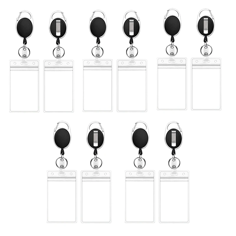 10Piece Badge Holder Reel Heavy Duty Retractable With Belt Clip Key Ring And Waterproof ID Card Holders For ID Name Card
10Piece Badge Holder Reel Heavy Duty Retractable With Belt Clip Key Ring And Waterproof ID Card Holders For ID Name Card