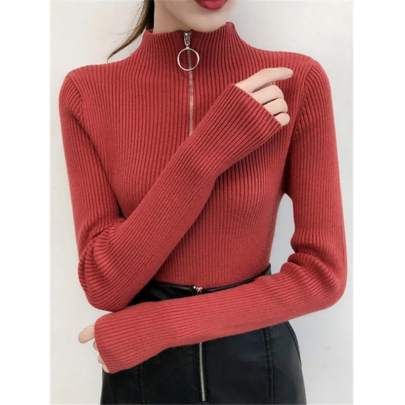 Casual Turtleneck Women Sweater Autumn Winter Warm Long Sleeve Knitted Tops Office Lady Elegant Slim Solid Color Pullover Jumper
Casual Turtleneck Women Sweater Autumn Winter Warm Long Sleeve Knitted Tops Office Lady Elegant Slim Solid Color Pullover Jumper