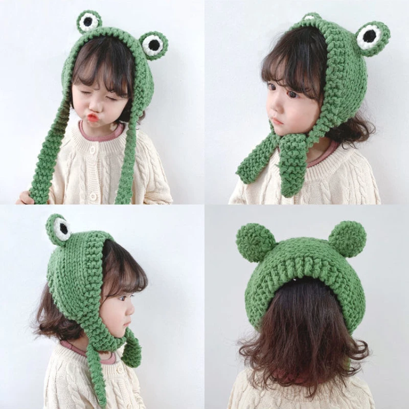 Children's Hat Cute Cartoon Little Frog Handmade Knitted Hairband Autumn Winter Boy Girl Warm Ear Protection Baby Hat Earmuffs
Children's Hat Cute Cartoon Little Frog Handmade Knitted Hairband Autumn Winter Boy Girl Warm Ear Protection Baby Hat Earmuffs