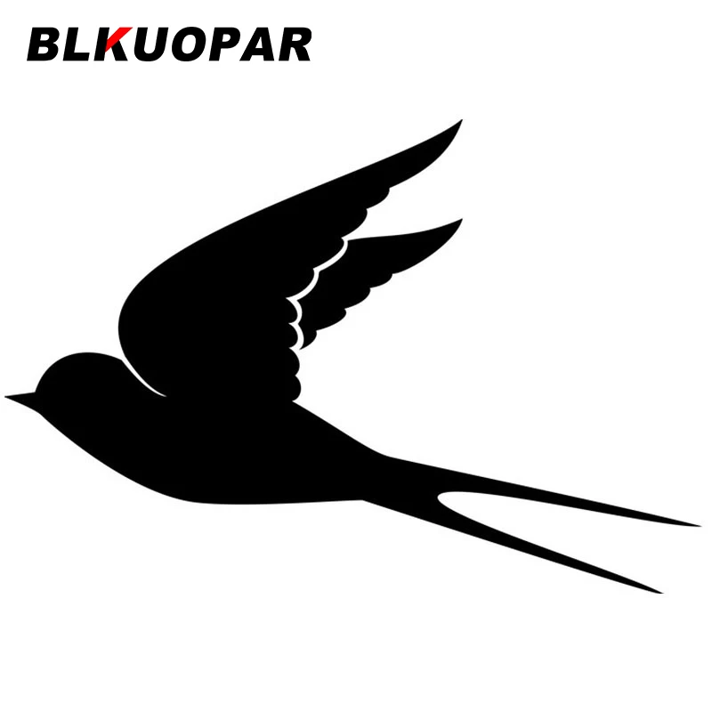 BLKUOPAR для летающей ласточки силуэт автомобильные наклейки простой стиль модный
