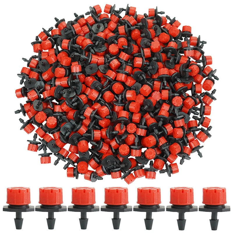 50PCS 1/4'' Barb Red Adjustable Nozzles Garden Watering Irrigation Sprinkler Emitter Micro Drip Balcony Yard Greenhouse Spray
50PCS 1/4'' Barb Red Adjustable Nozzles Garden Watering Irrigation Sprinkler Emitter Micro Drip Balcony Yard Greenhouse Spray