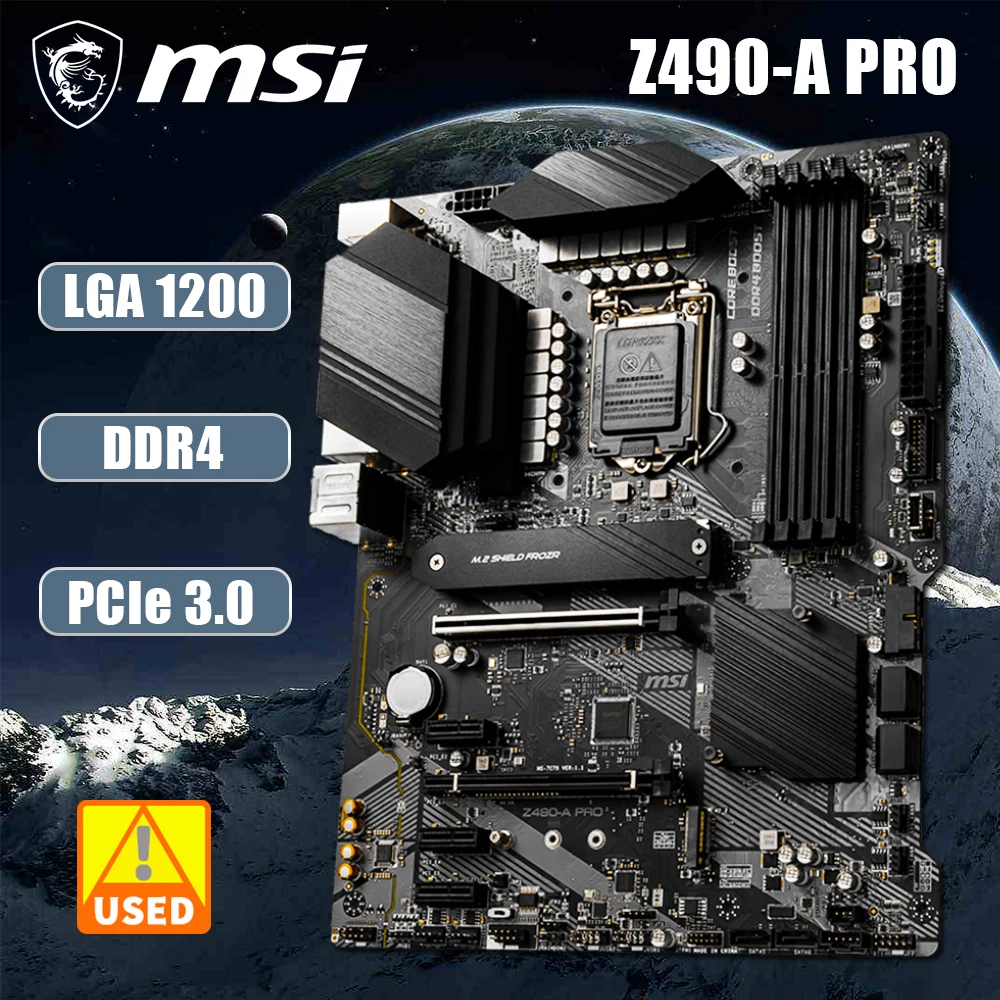 Материнская плата MSI Z490-A PRO LGA 1200, 128 ГБ, Intel Z490 PCI-E 3,0, десктопная материнская плата M.2, двухканальная DDR4, память 4000 МГц, новый ATX
Материнская плата MSI Z490-A PRO LGA 1200, 128 ГБ, Intel Z490 PCI-E 3,0, десктопная материнская плата M.2, двухканальная DDR4, память 4000 МГц, новый ATX