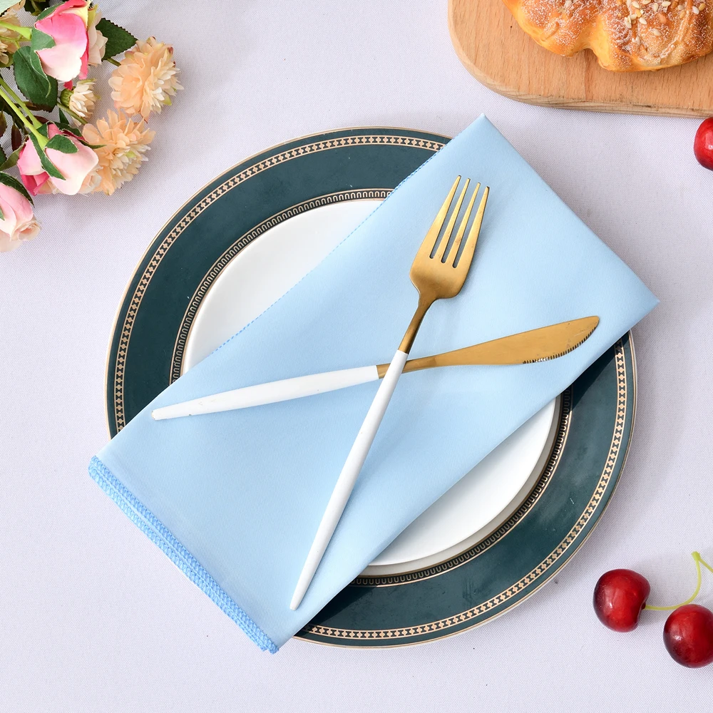 Square Satin Table Napkins Hemstitched Fabric Hotels Table Soft Kitchen Table Cloth Romantic Wedding Party Dinner Napkins
Square Satin Table Napkins Hemstitched Fabric Hotels Table Soft Kitchen Table Cloth Romantic Wedding Party Dinner Napkins