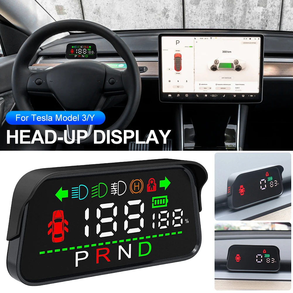 For Tesla Model 3 Model Y Car HUD Mini Head Up Display Air Outlet Mount Speedometer Turn Signal Shift Gear Hi/Lo Beam Indicator
For Tesla Model 3 Model Y Car HUD Mini Head Up Display Air Outlet Mount Speedometer Turn Signal Shift Gear Hi/Lo Beam Indicator