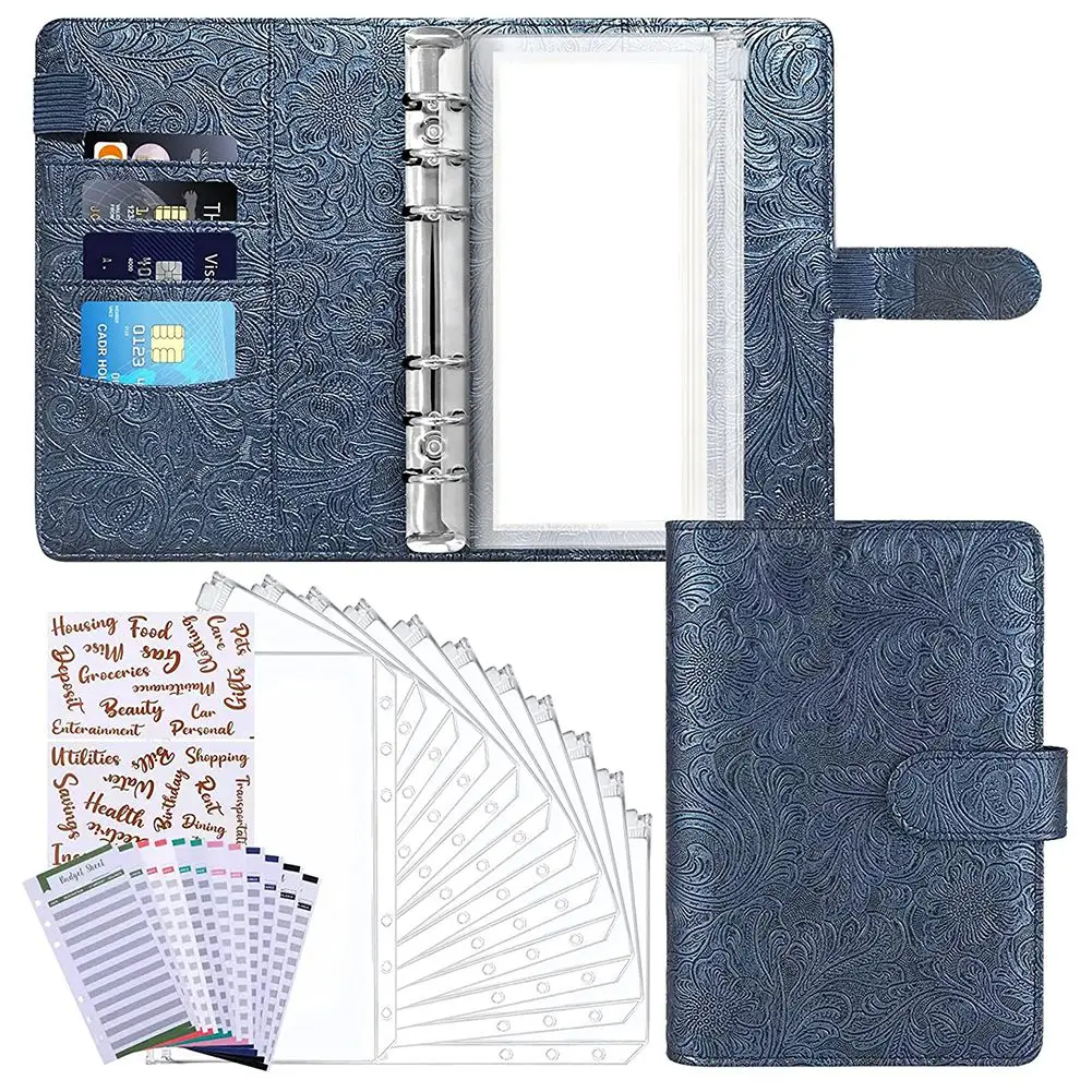 Budget Binder with Zipper Envelopes,Money Saving Cash Envelope with 8 Clear Pockets,6-Ring Binder with 2 Label Stickers
Budget Binder with Zipper Envelopes,Money Saving Cash Envelope with 8 Clear Pockets,6-Ring Binder with 2 Label Stickers