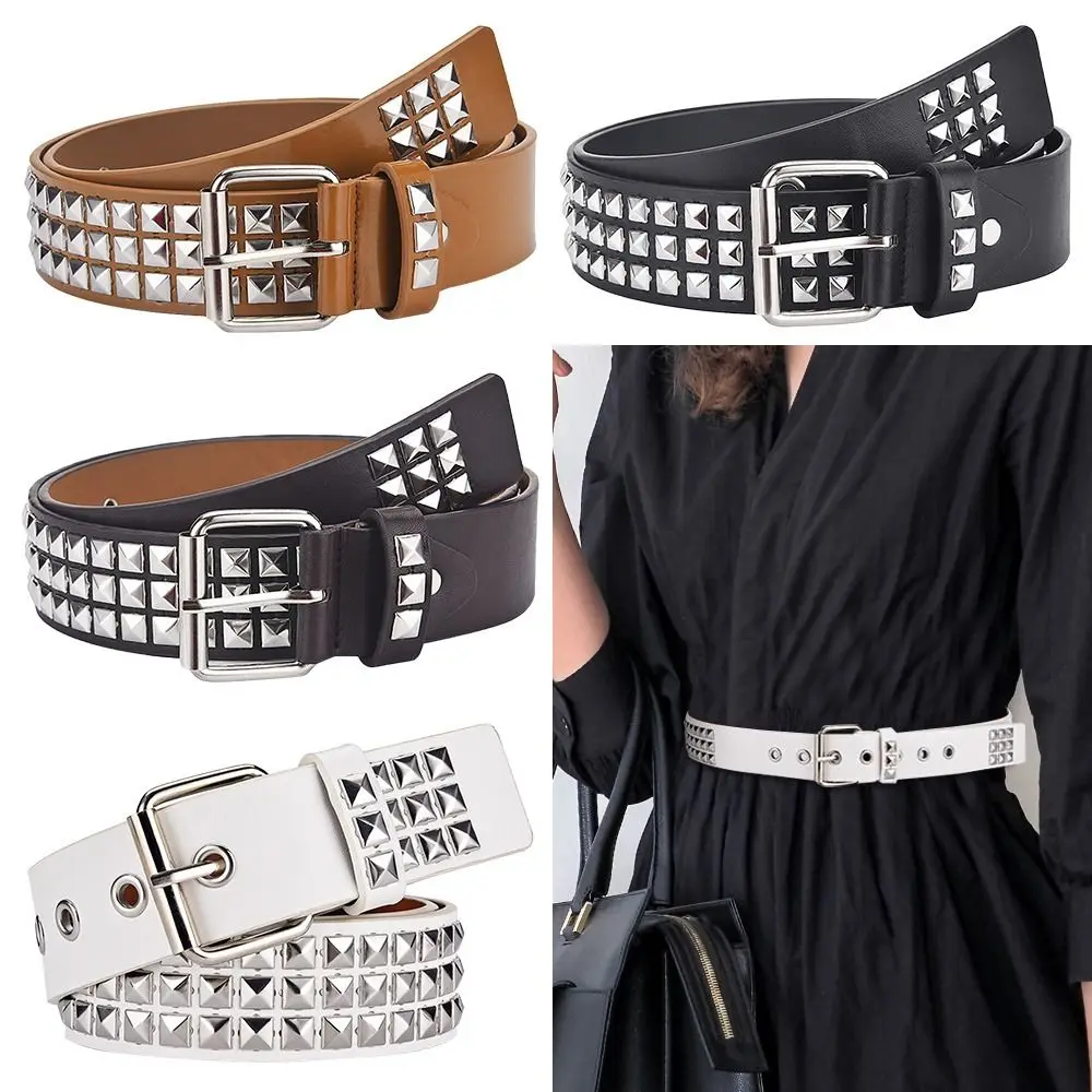 New Luxury Square Bead Rivet Belt Metal Pyramid Straps Men Women Punk Rock Hardware Jeans Designer Female Waist Belts
New Luxury Square Bead Rivet Belt Metal Pyramid Straps Men Women Punk Rock Hardware Jeans Designer Female Waist Belts