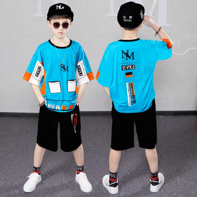 Summer Boys Clothes Sets Cotton T Shirt and Shorts 2Pcs Kids Tracksuit Casual Children Clothing Big Boy Sports Suit 3-14 Years
Summer Boys Clothes Sets Cotton T Shirt and Shorts 2Pcs Kids Tracksuit Casual Children Clothing Big Boy Sports Suit 3-14 Years
