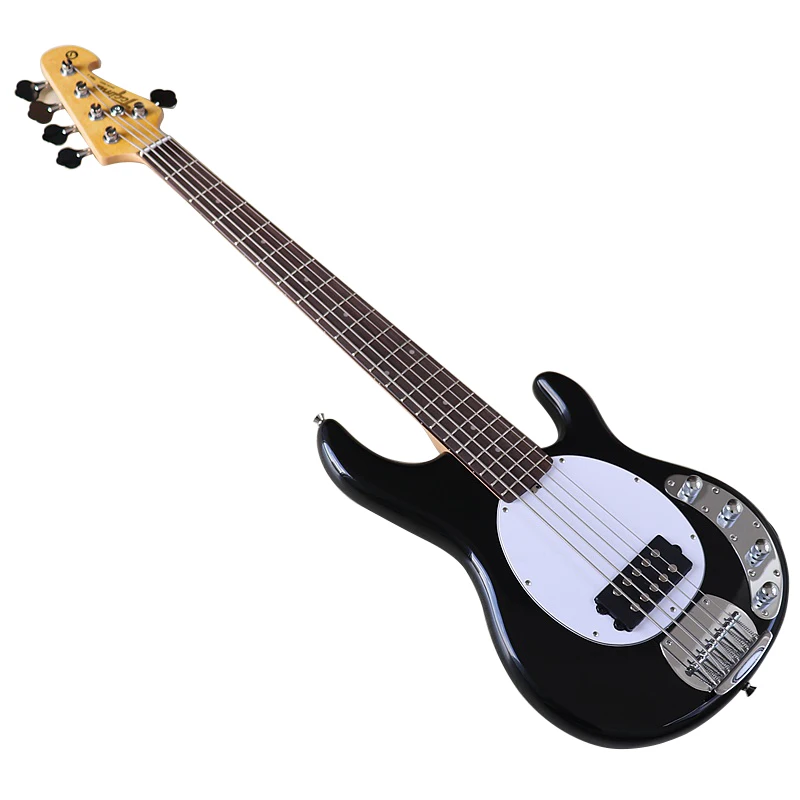

Active 43 inch electric Bass Guitar 5 string high Gloss Finish Basswood Body 21 frets black fingerboard bass guitar