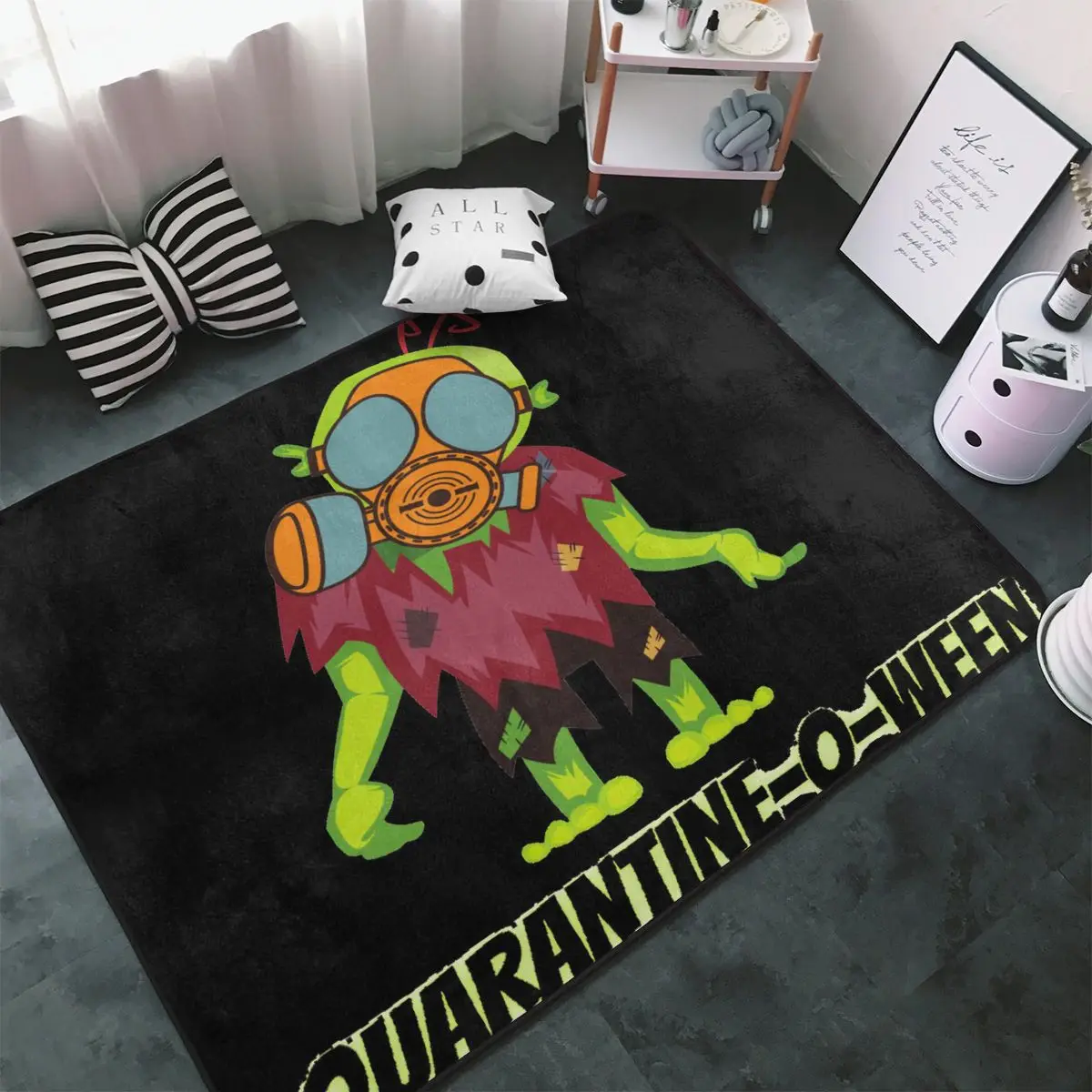 Quarantine-O-Ween Zombie Lovers Funny Carpet, Polyester Floor Mats Holiday Anti-Slip Everyday Mats Mats Customizable
Quarantine-O-Ween Zombie Lovers Funny Carpet, Polyester Floor Mats Holiday Anti-Slip Everyday Mats Mats Customizable