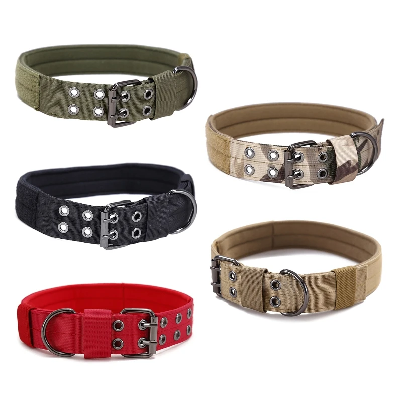 Adjustable Dog Collar Pets Heavy Duty Outdoor Tactical Collars Gothic Detachable Nylon Wide Necklace with D-Ring for Dogs Cats
Adjustable Dog Collar Pets Heavy Duty Outdoor Tactical Collars Gothic Detachable Nylon Wide Necklace with D-Ring for Dogs Cats