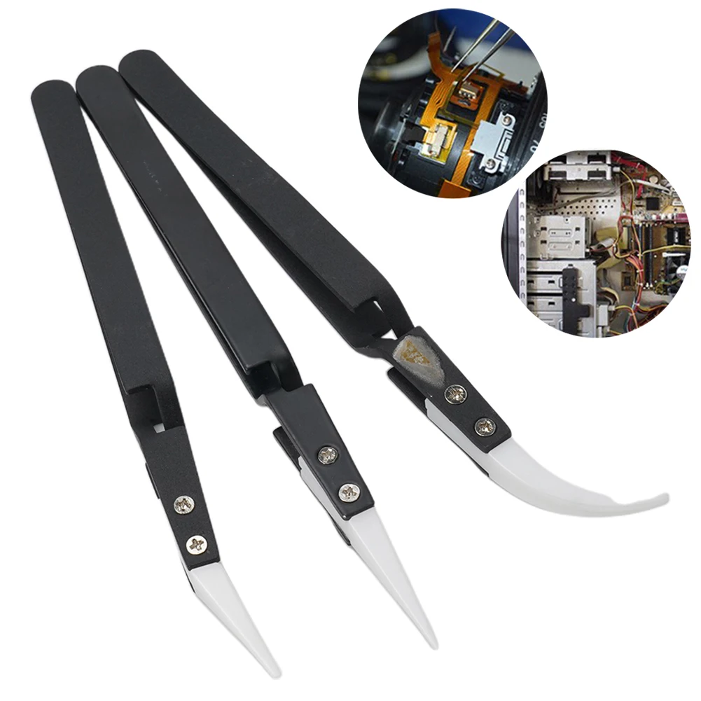 1pc Anti-static Ceramic Tweezers Stainless Steel Industrial Ceramic Tweezers Anti-magnetic Precision Tweezers Repair Tools
1pc Anti-static Ceramic Tweezers Stainless Steel Industrial Ceramic Tweezers Anti-magnetic Precision Tweezers Repair Tools