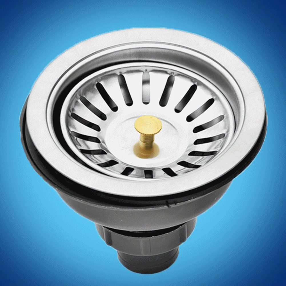 Silver Portable Filter Strainer Stainless Steel Sink Drainer Stopper Kitchen Disposer Plug
Silver Portable Filter Strainer Stainless Steel Sink Drainer Stopper Kitchen Disposer Plug