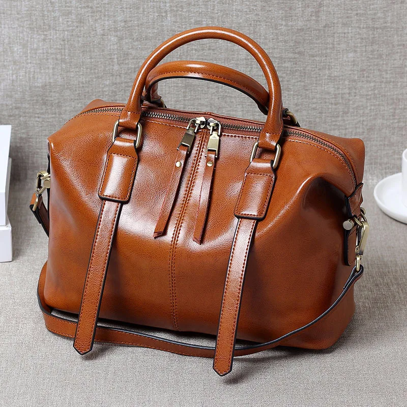 Fashion Trend Vintage Tote Shoulder Bags Luxury Designer Handbags Women'S Genuine Leather Boston Casual Messenger Bag For Ladies
Fashion Trend Vintage Tote Shoulder Bags Luxury Designer Handbags Women'S Genuine Leather Boston Casual Messenger Bag For Ladies
