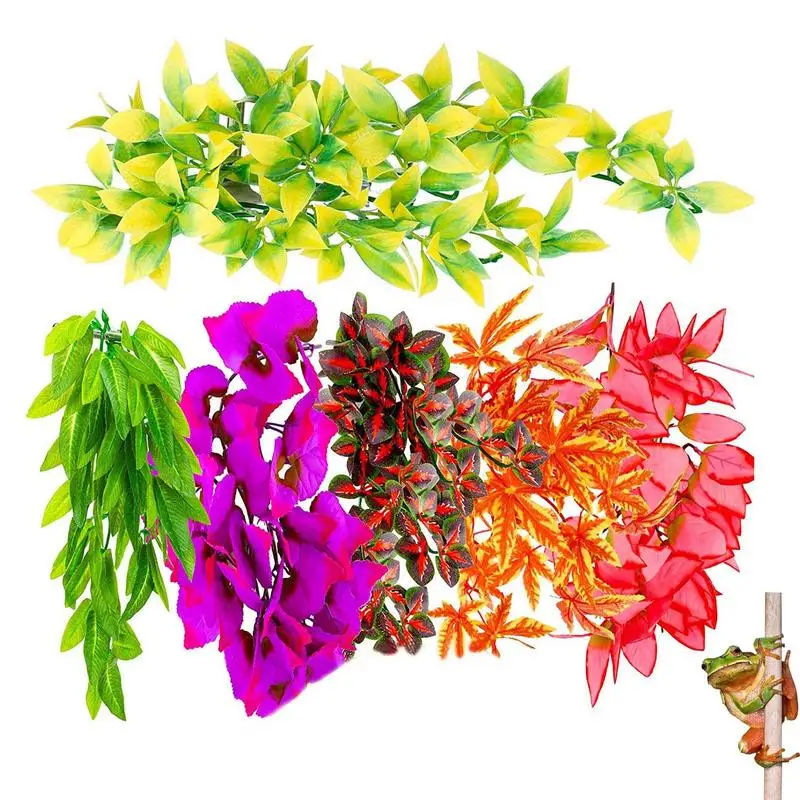 6 шт./набор, искусственные растения для рептилий 
6 шт./набор, искусственные растения для рептилий