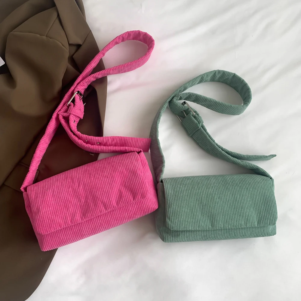Corduroy Women Messenger Bags Fashion Small Satchel Casual Solid Color Adjustable Shoulder Bag Vacation Underarm Bag Handbag
Corduroy Women Messenger Bags Fashion Small Satchel Casual Solid Color Adjustable Shoulder Bag Vacation Underarm Bag Handbag
