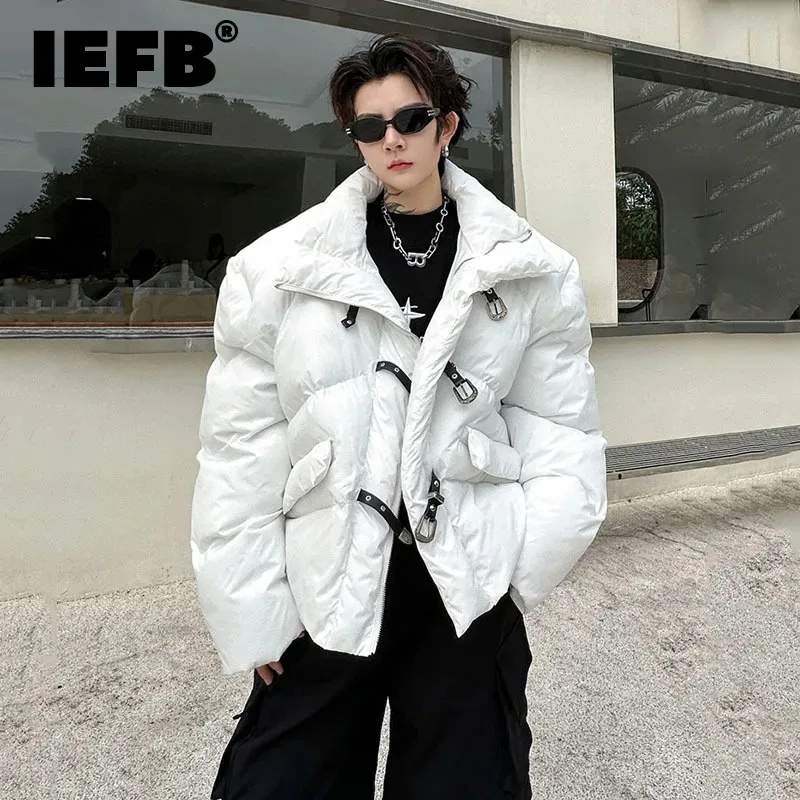 Модные зимние мужские куртки IEFB с подкладкой в Корейском стиле, однотонное Свободное пальто оверсайз из хлопка с воротником-стойкой и кожаной пряжкой 9C3128
Модные зимние мужские куртки IEFB с подкладкой в Корейском стиле, однотонное Свободное пальто оверсайз из хлопка с воротником-стойкой и кожаной пряжкой 9C3128