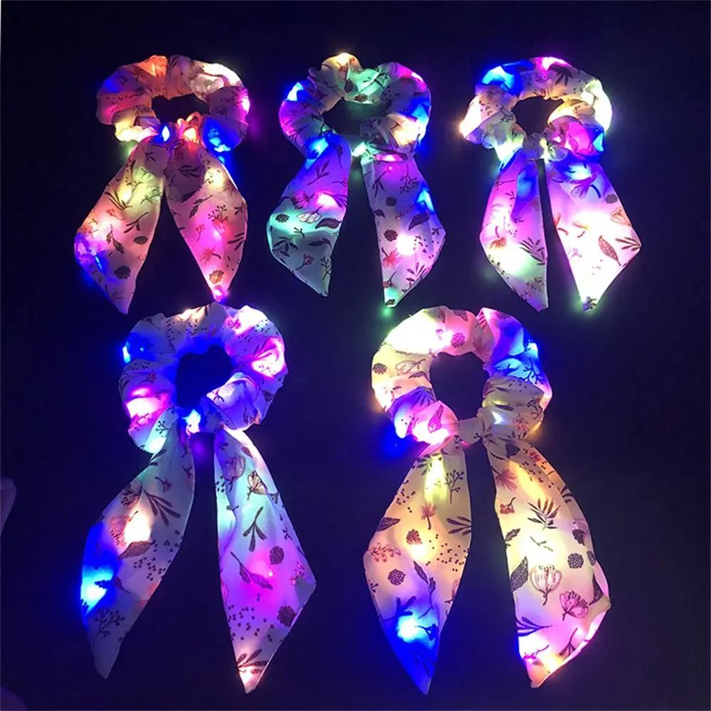 Long Ribbon Headdress Accessories Silky Streamers Ponytail Scarf Luminous Elastic Rope LED Hair Scrunchies Scrunchies
Long Ribbon Headdress Accessories Silky Streamers Ponytail Scarf Luminous Elastic Rope LED Hair Scrunchies Scrunchies