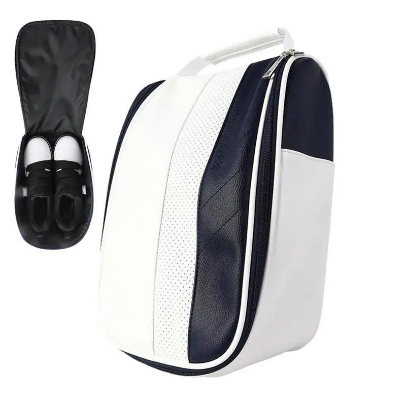 

Golf Shoes Bag For Men Breathable Zippered Shoes Carrier Case Sport Shoes Bag Golf Accessories For Cycling Golf Traveling Gym