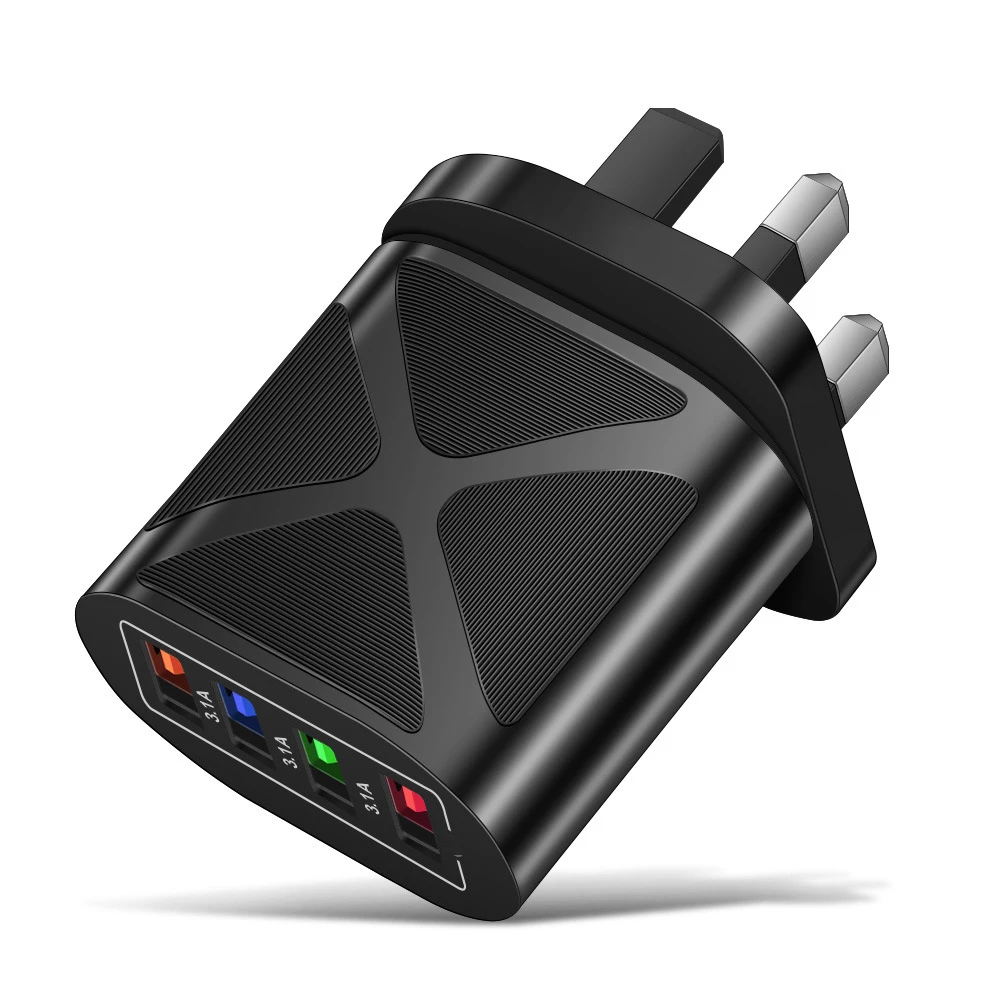 Power Adapter 4usb Universal Travel Charger Eu/us/uk Plug Quick Charge Phone Accessories Wall Charger Charging Converter Head
Power Adapter 4usb Universal Travel Charger Eu/us/uk Plug Quick Charge Phone Accessories Wall Charger Charging Converter Head