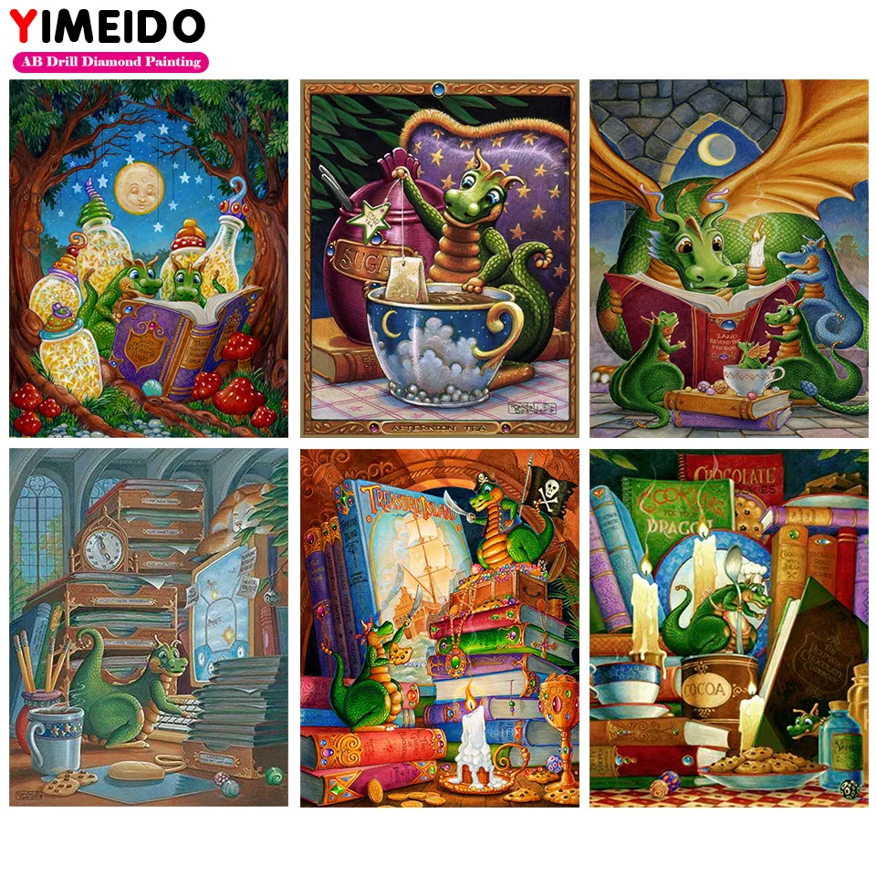 YIMEIDO 5d AB Diamond Painting Dragon Kit Set Cross Stitch Full Drill Square/Round New Arrival Diamond Embroidery Cartoon Art
YIMEIDO 5d AB Diamond Painting Dragon Kit Set Cross Stitch Full Drill Square/Round New Arrival Diamond Embroidery Cartoon Art