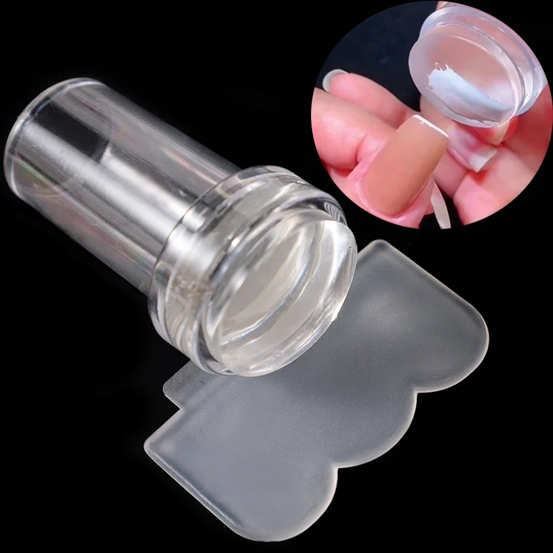 Silicone Transparent Nail Art Stamping Kit French for Manicure Plate Nail Stamper Polish Stencil Template Seal Stamper Scraper
Silicone Transparent Nail Art Stamping Kit French for Manicure Plate Nail Stamper Polish Stencil Template Seal Stamper Scraper