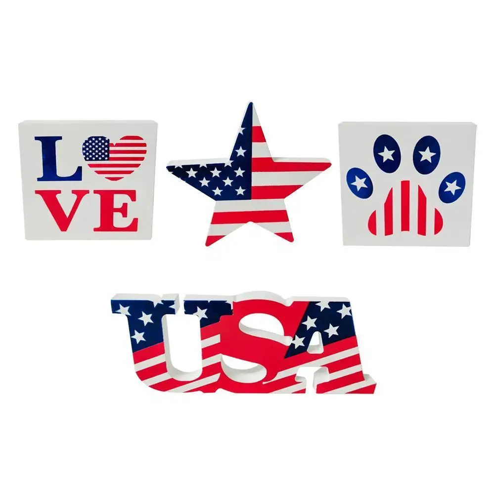 4 шт., деревянные настольные украшения «День Независимости»
4 шт., деревянные настольные украшения «День Независимости»