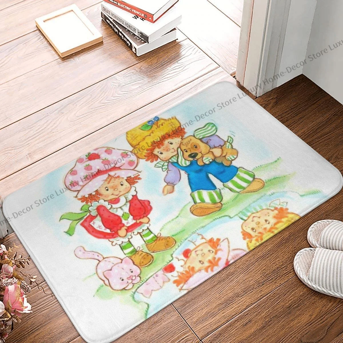 Strawberry Shortcake Non-slip Doormat Bath Mat 80s Aesthetic Reflection Balcony Carpet Entrance Door Rug Indoor Decorative
Strawberry Shortcake Non-slip Doormat Bath Mat 80s Aesthetic Reflection Balcony Carpet Entrance Door Rug Indoor Decorative