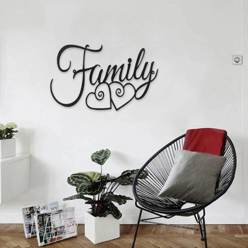 Metal Wall Art, Family Sign Artwork Metal Wall Sculptures Home Decorations Living Room Decor Household Supplies
Metal Wall Art, Family Sign Artwork Metal Wall Sculptures Home Decorations Living Room Decor Household Supplies
