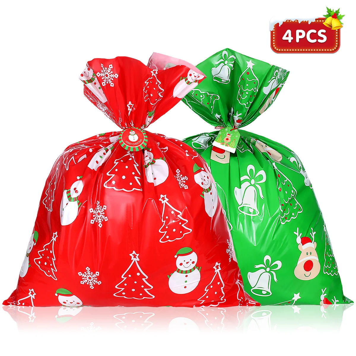 4pcs Portable Large Heavy Duty Candy Bags Present Bags Sweets Pouch for Festival Banquet Christmas
4pcs Portable Large Heavy Duty Candy Bags Present Bags Sweets Pouch for Festival Banquet Christmas