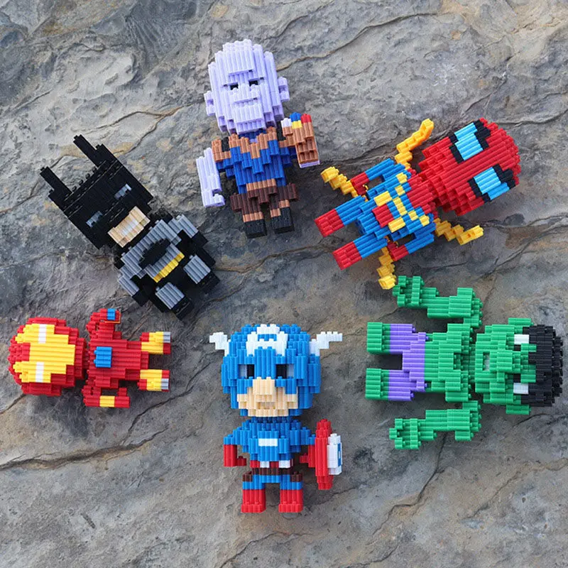 Marvel Spiderman Small Building Anime Figure Blocks Small Cartoon Hulk Iron Man Children Toy Model Education Game Christmas Gift
Marvel Spiderman Small Building Anime Figure Blocks Small Cartoon Hulk Iron Man Children Toy Model Education Game Christmas Gift