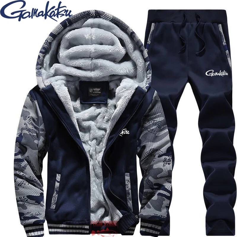 New Camouflage Tracksuit Fishing Sets Fleece Drawstring Hood Jacket+Pants Two Piece Men Winter Warm Outdoor Hiking Fishing Suit
New Camouflage Tracksuit Fishing Sets Fleece Drawstring Hood Jacket+Pants Two Piece Men Winter Warm Outdoor Hiking Fishing Suit