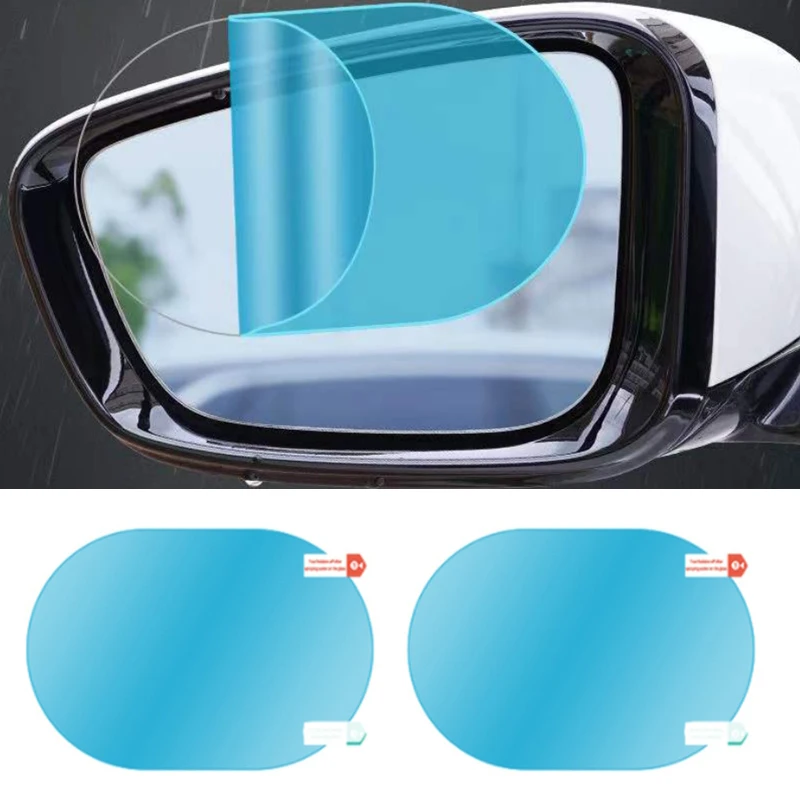 

2 шт. Автомобильная наклейка плёнка от дождя для автомобильного зеркала заднего вида защитная плёнка от дождя прозрачная Автомобильная Водонепроницаемая плёнка аксессуары