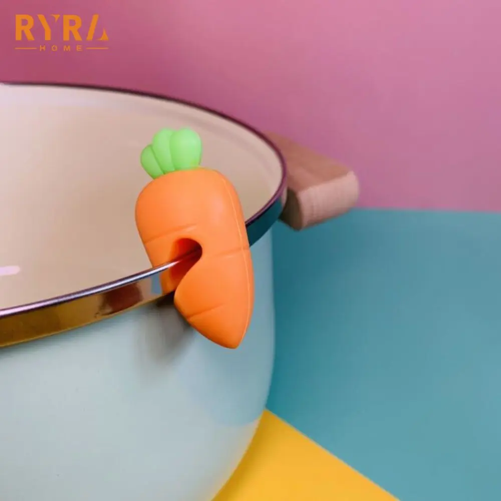 1pcs Silicone Carrot Design Spill-proof Pot Lid Rack Creative Overflow Stoppers Pot Cover Lifter Kitchen Accessories Tools
1pcs Silicone Carrot Design Spill-proof Pot Lid Rack Creative Overflow Stoppers Pot Cover Lifter Kitchen Accessories Tools