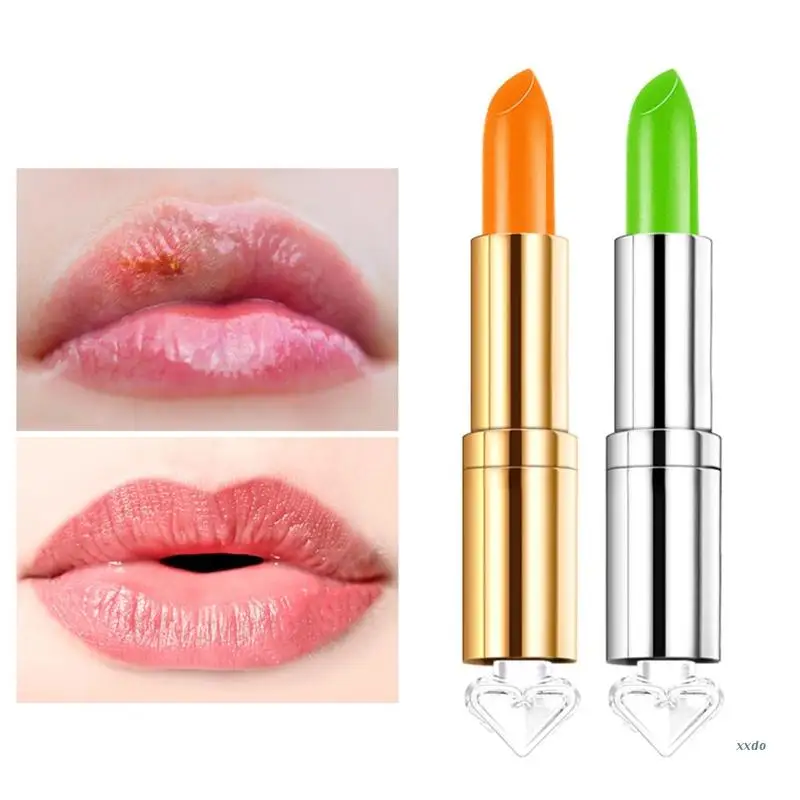 

Color Changing Lipstick,Long Lasting Lip Care Nutritious Plumper Lip Balm Moisturizer Temperature Color Change Lip Gloss