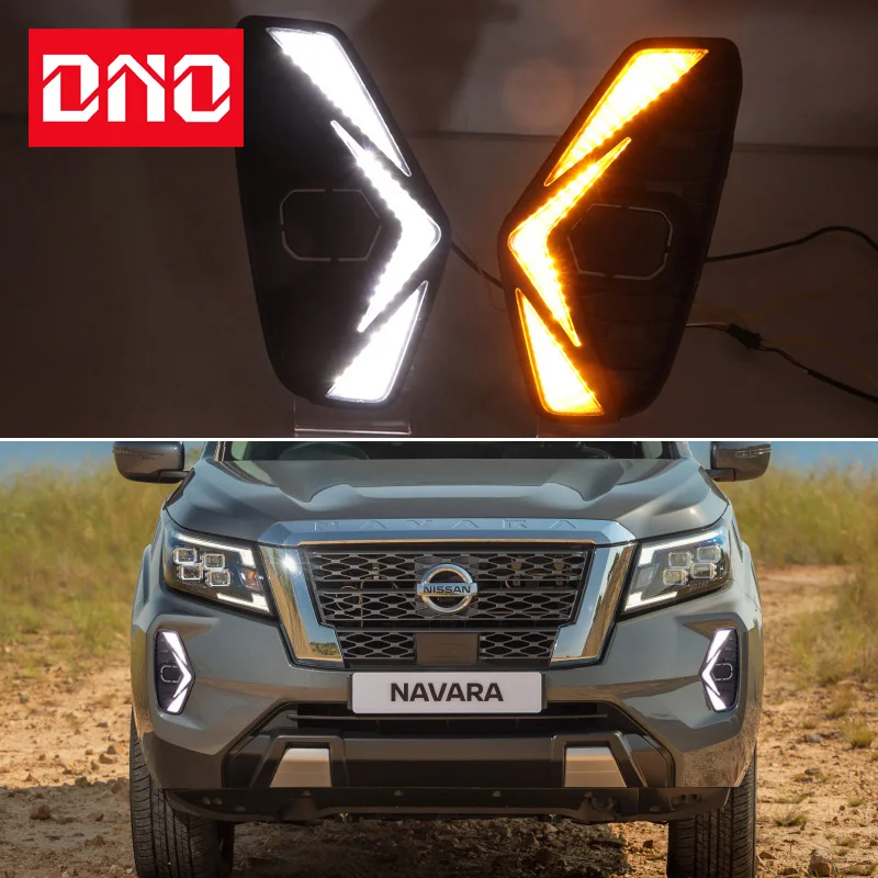 Car LED DRL Daylights For Nissan Navara 2020 2021 2022 Yellow Turn Signal Indicator Daytime Running Light Fog Lamp Headlight
Car LED DRL Daylights For Nissan Navara 2020 2021 2022 Yellow Turn Signal Indicator Daytime Running Light Fog Lamp Headlight