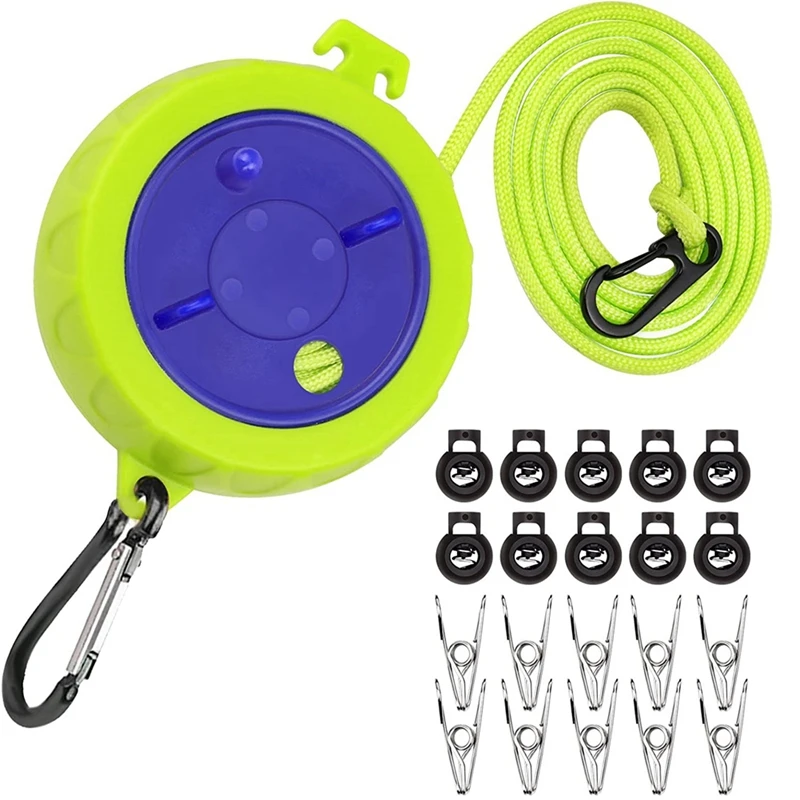 Retractable Clothes Line 10M Portable Anti-Winding Travel Washing Line Outdoor Box Clothesline For Camping
Retractable Clothes Line 10M Portable Anti-Winding Travel Washing Line Outdoor Box Clothesline For Camping