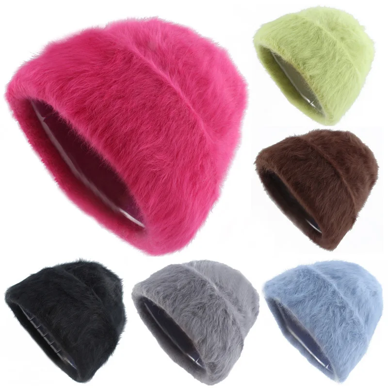 2023 New Fashion Angora Rabbit Fur Slouch Beanies Soft Warm Fluffy Bright Winter Hat for Women Hat Skullies Beanies Bonnet cap
2023 New Fashion Angora Rabbit Fur Slouch Beanies Soft Warm Fluffy Bright Winter Hat for Women Hat Skullies Beanies Bonnet cap