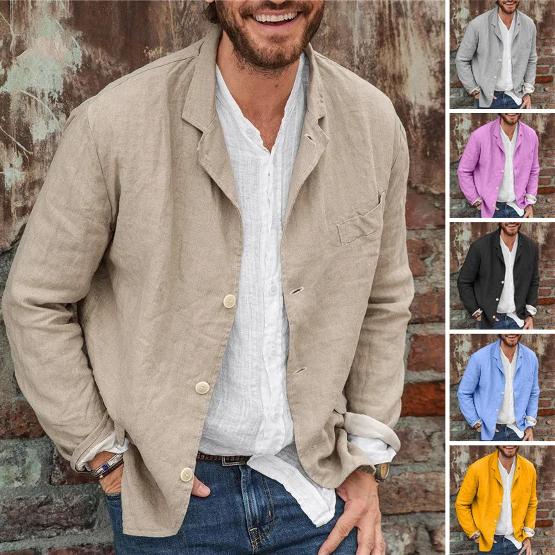 New Suit Top and Suit Men's Casual Suit Elegant Fashion Slim Fit Men's Suit Jacket Summer Thin Breathable Cotton Hemp Material
New Suit Top and Suit Men's Casual Suit Elegant Fashion Slim Fit Men's Suit Jacket Summer Thin Breathable Cotton Hemp Material