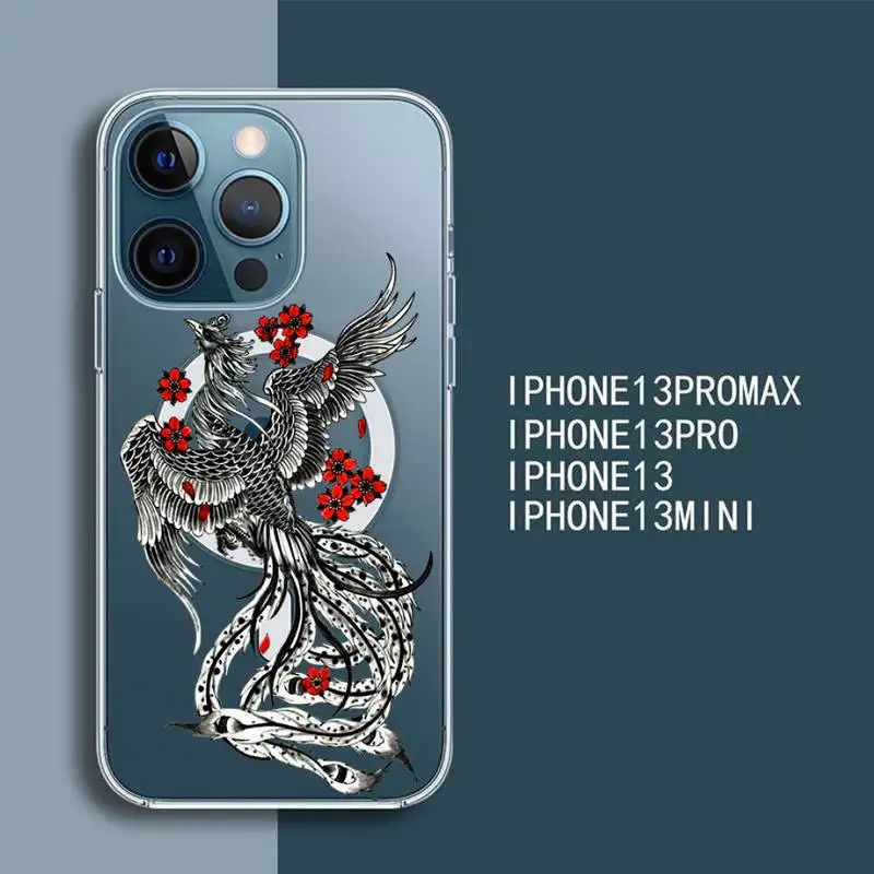 Chinese Style Phoenix Bird Phone Case For iPhone 13 12 Mini Pro Max transparent Super Magnetic MagSafe Cover
Chinese Style Phoenix Bird Phone Case For iPhone 13 12 Mini Pro Max transparent Super Magnetic MagSafe Cover