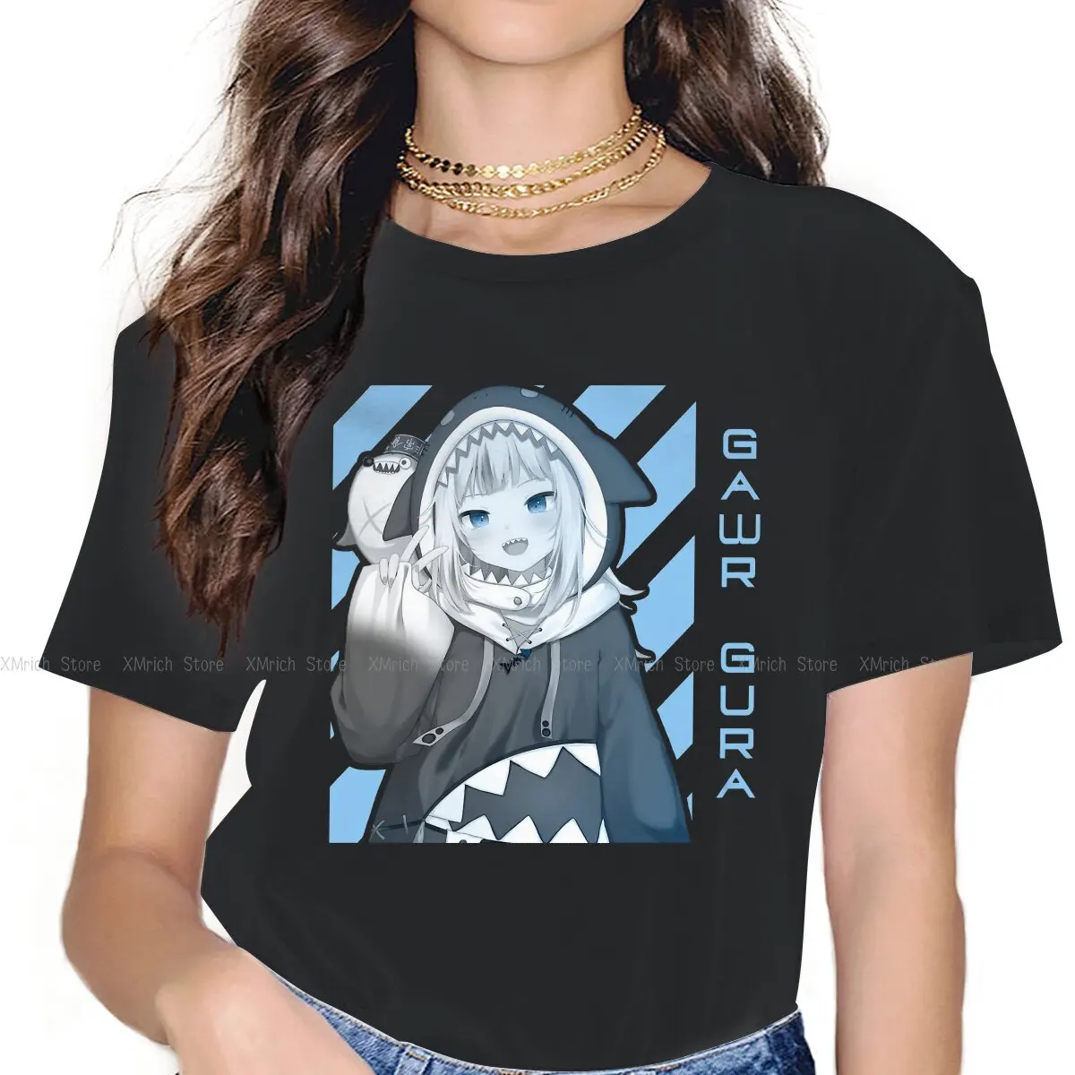 Gawr Gura Female Shirts Hololive VTuber Large Vintage Women Top Harajuku Casual Feminine Blusas
Gawr Gura Female Shirts Hololive VTuber Large Vintage Women Top Harajuku Casual Feminine Blusas