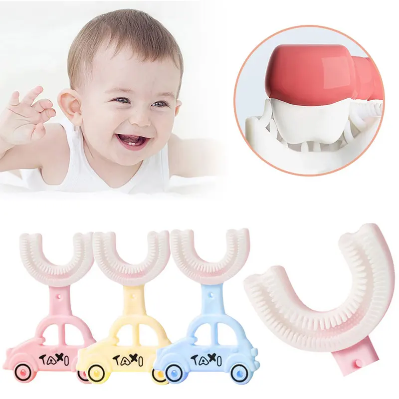 U-shape Toothbrush Soft Silicone Baby Toothbrush Oral Cleaning Oral Care Beauty Health 360° Cleaning Cute Cartoon Car
U-shape Toothbrush Soft Silicone Baby Toothbrush Oral Cleaning Oral Care Beauty Health 360° Cleaning Cute Cartoon Car