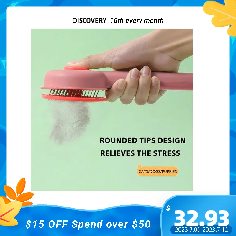 Stainless Steel Cat Comb Dog Brush Massage Cats Hair Comb One-button Pet Hair Remover Dog Grooming Equipment Cleaning Tools
Stainless Steel Cat Comb Dog Brush Massage Cats Hair Comb One-button Pet Hair Remover Dog Grooming Equipment Cleaning Tools