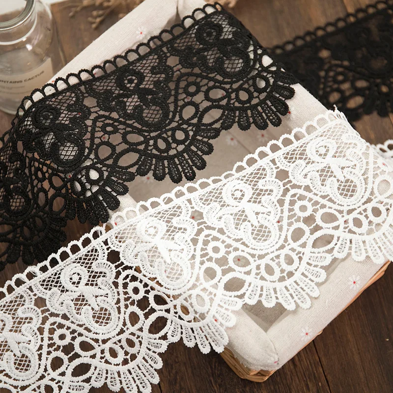 Wholesale lot Pretty 12CM"*1Yard Black/white flower Venise Lace trim Water Soluble lace Wedding/sewing/craft Trimming Decor
Wholesale lot Pretty 12CM"*1Yard Black/white flower Venise Lace trim Water Soluble lace Wedding/sewing/craft Trimming Decor