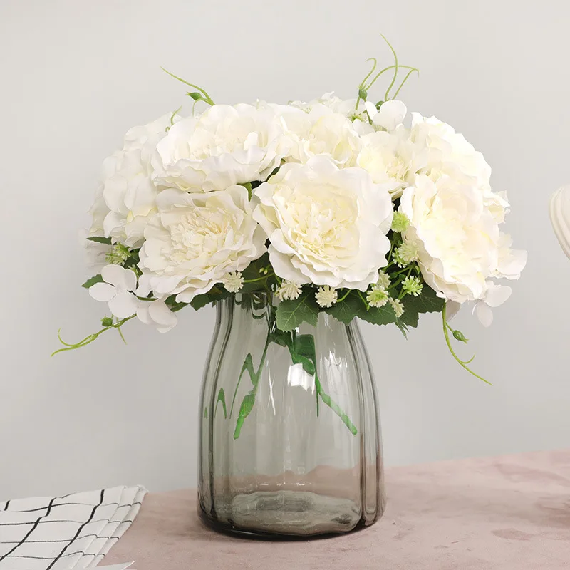 Tea Rose Artificial Silk Flowers High Quality Bouquet 5 heads Fake Flowers Daisy Bud Decoration for Wedding Home Foam
Tea Rose Artificial Silk Flowers High Quality Bouquet 5 heads Fake Flowers Daisy Bud Decoration for Wedding Home Foam