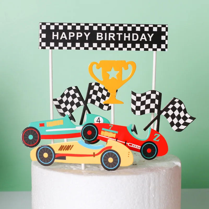 Racing Car Theme Happy Birthday Cake Topper Kids Baby Shower Birthday Party Decoration Cartoon Candy Bar Cake Suppliies
Racing Car Theme Happy Birthday Cake Topper Kids Baby Shower Birthday Party Decoration Cartoon Candy Bar Cake Suppliies