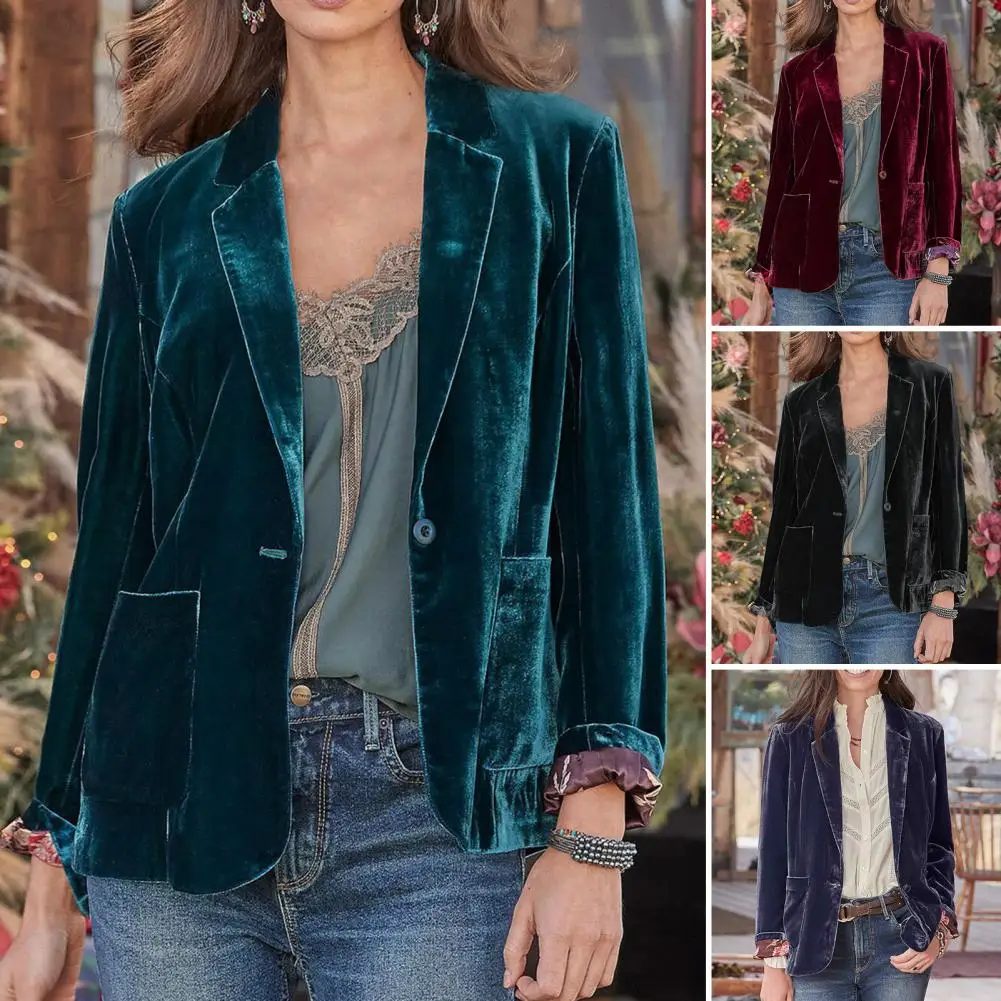 Chic Warm Big Pockets Windproof Lady Solid Color Lapel Business Blazer Suit Coat Cardigan Blazer Intellectual Temperament
Chic Warm Big Pockets Windproof Lady Solid Color Lapel Business Blazer Suit Coat Cardigan Blazer Intellectual Temperament